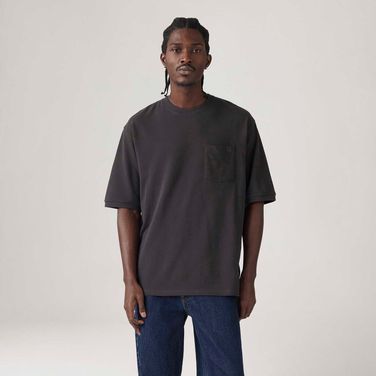 Camiseta Levi's® Half Sleeve Pique Preta Manga Curta