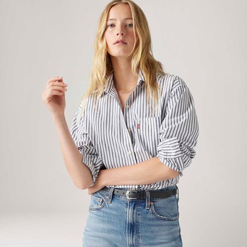 Camisa Jeans Levi's® Harlie Azul Manga Longa