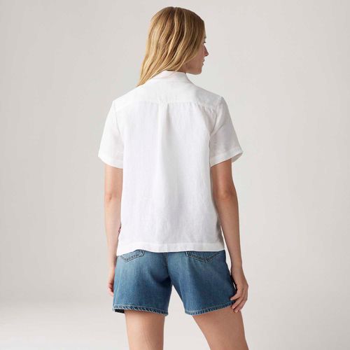 Camisa Levi's® Sonny Camp Shirt Branca Manga Curta
