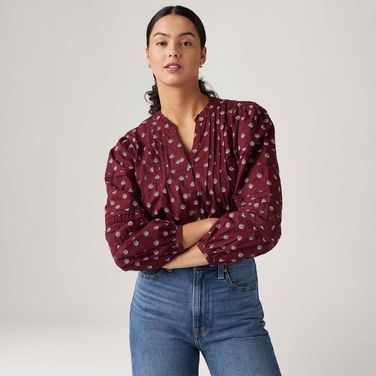Blusa Levi's® Mandy Vermelha Manga Longa