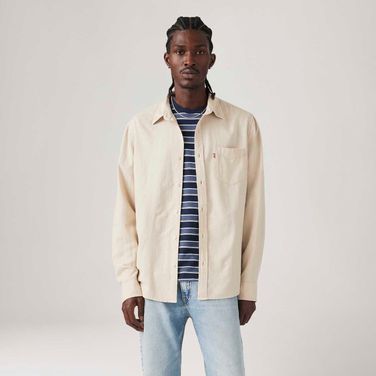 Camisa Levi's® Sunset Standard Off White Manga Longa