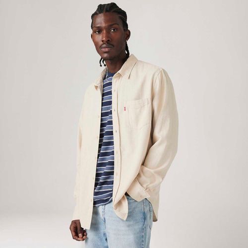 Camisa Levi's® Sunset Standard Off White Manga Longa