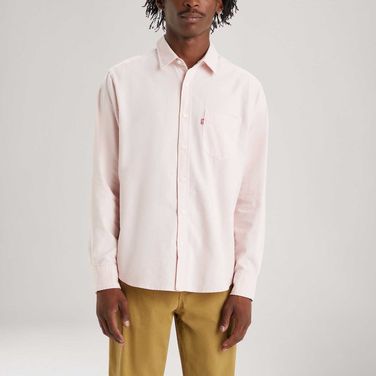 Camisa Levi's® Classic Standad Rosa Manga Longa