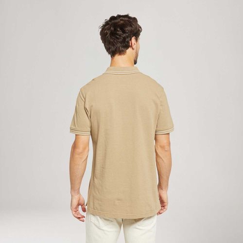 Camisa Polo Levi's® Housemark Bege Manga Curta