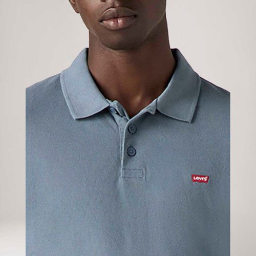 Camisa Polo Levi's® Housemark Azul Manga Curta