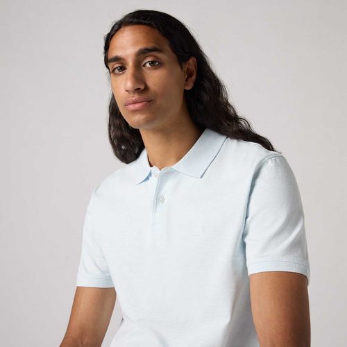 Camisa Polo Levi's® Slim Housemark Azul Manga Curta