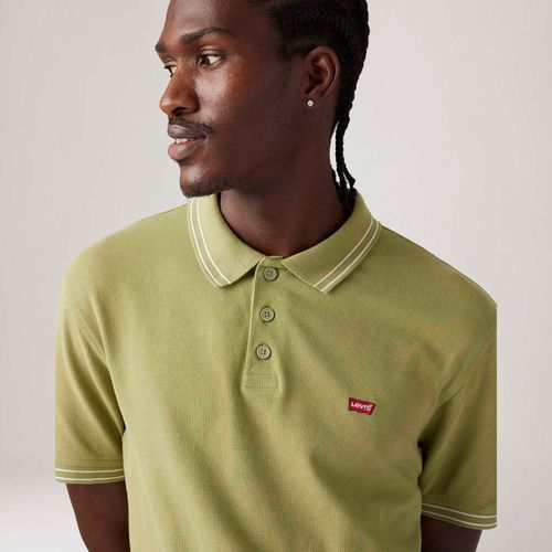 Camisa Polo Levi's® Housemark Verde Manga Curta