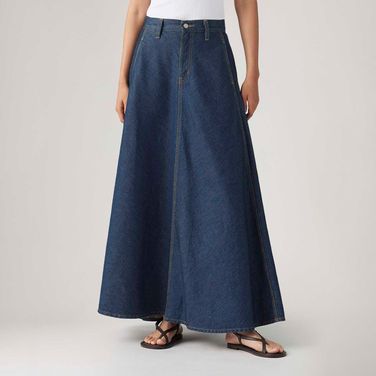 Saia Jeans Levi's® XL Skirt Lavagem Escura