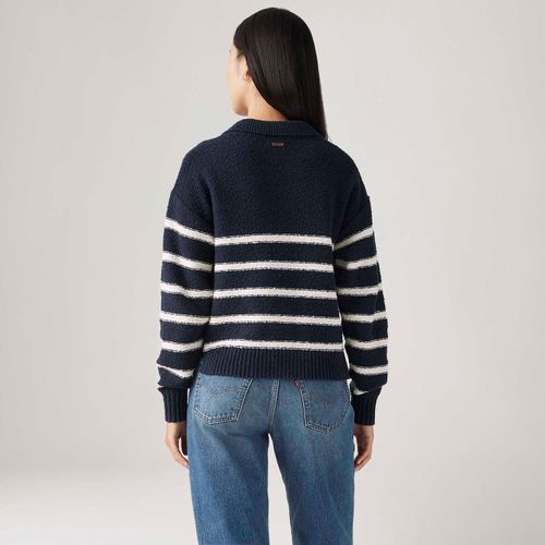 Camisa Polo Levi's® Satellite Azul Manga Longa