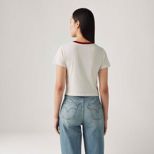 Camiseta Levi's® Essential Sporty Branca Manga Curta