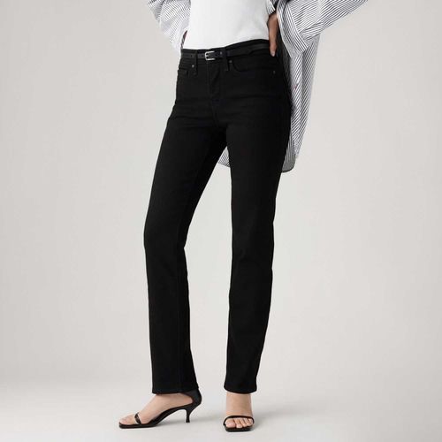 Calça Jeans Levi's® 314 Shaping Straight Preta