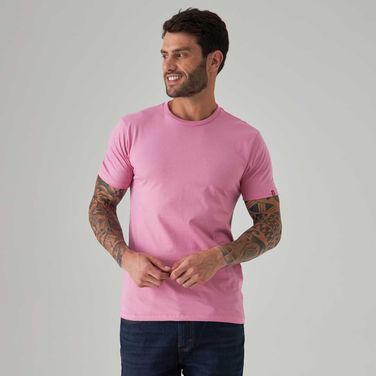 Camiseta Levi's® Slim Tab Rosa Manga Curta