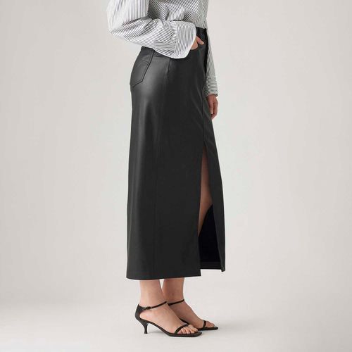 Saia de Couro Sintético Levi's® Preta
