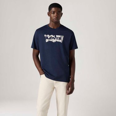 Camiseta Levi's® Graphic Crewneck Azul Marinho Manga Curta