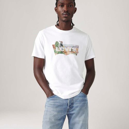 Camiseta Levi's® Graphic Crewneck Branco Manga Curta