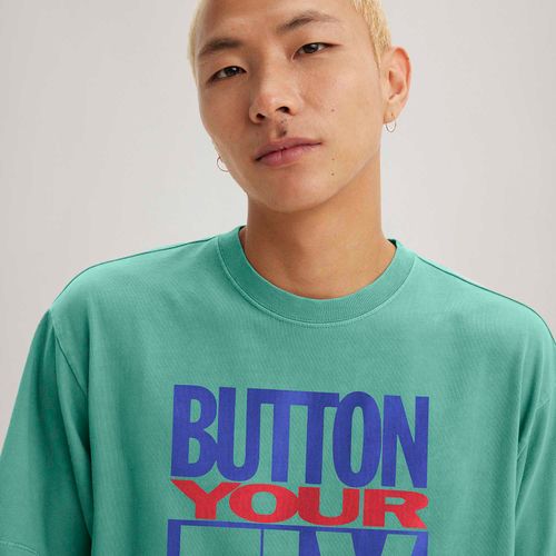 Camiseta Levi's® Vintage Graphic Tee Verde Manga Curta