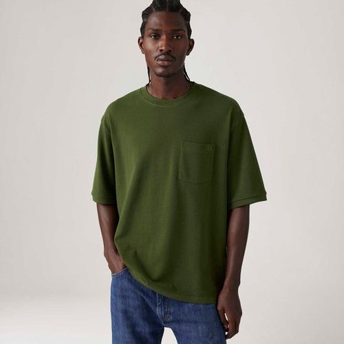 Camiseta Levi's® Half Sleeve Pique Verde Manga Curta