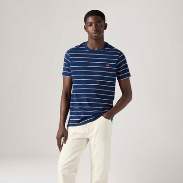 Camiseta Levi's® Original Housemark Azul Manga Curta