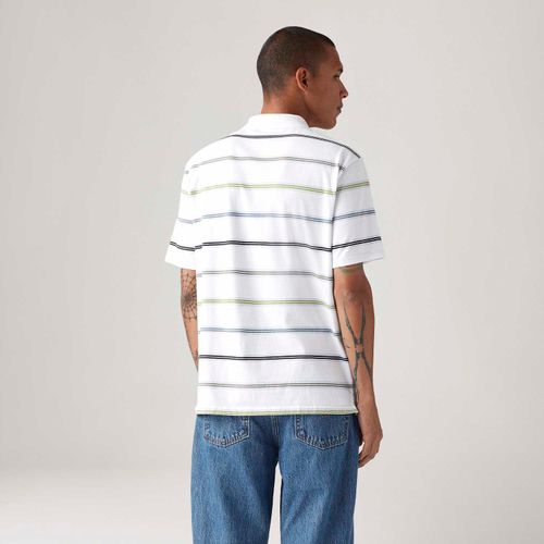 Camisa Polo Levi's® Authentic Listrada Manga Curta