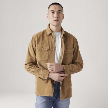 Camisa Levi's® Jackson Worker Marrom Manga Longa