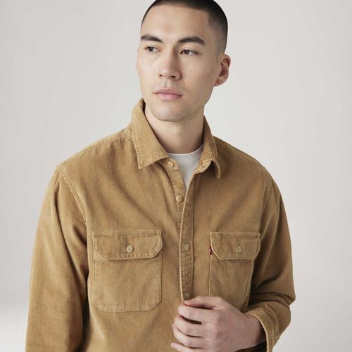 Camisa Levi's® Jackson Worker Marrom Manga Longa