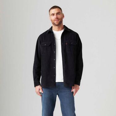 Camisa Levi's® Jackson Worker Preta Manga Longa