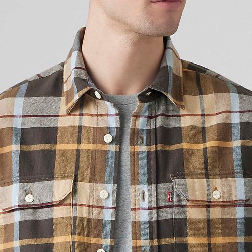 Camisa Levi's® Classic Worker Xadrez Manga Longa