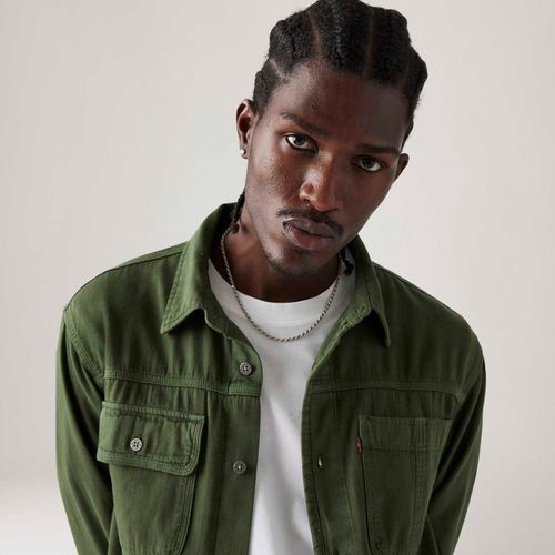 Camisa Levi's® Auburn Worker Verde Manga Longa