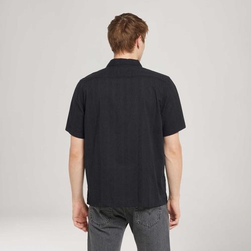 Camisa Levi's® The Sunset Camp Preta Manga Curta