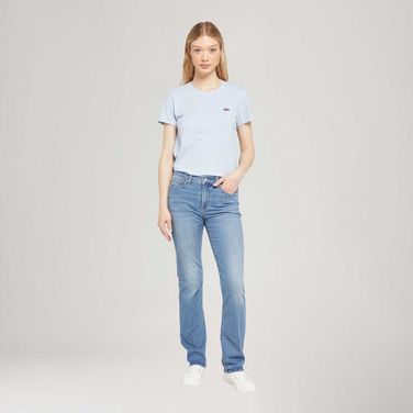 Calça Jeans Levi's® 314® Shaping Straight Lavagem Média