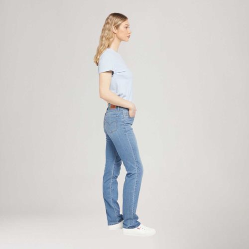 Calça Jeans Levi's® 314® Shaping Straight Lavagem Média
