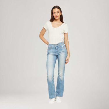 Calça Jeans Levi's® 315® Shaping Boot Lavagem Clara