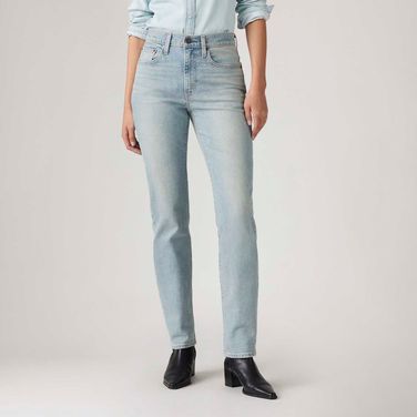 Calça Jeans Levi's® 724® High Rise Straight Lavagem Clara