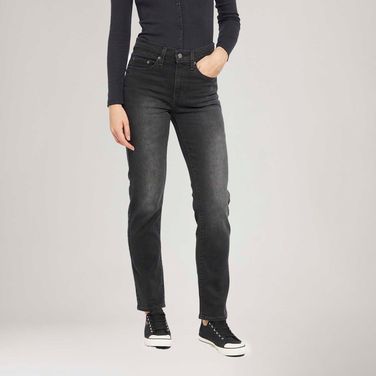 Calça Jeans Levi's® 724® High Rise Straight Preto
