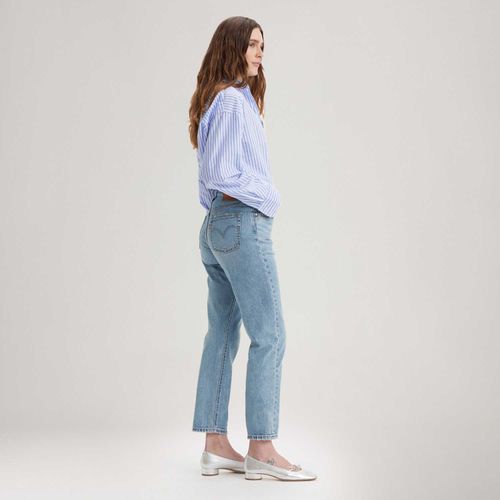 Calça Jeans Levi's® 501® Crop Lightweight Lavagem Média