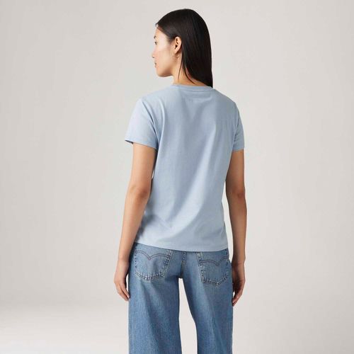 Camiseta Levi's® The Perfect Tee Azul Manga Curta