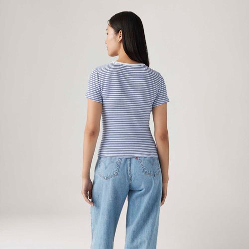 Blusa Levi's® Hayes Azul Manga Curta