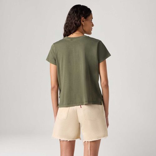 Camiseta Levi's® Graphic Boxy Verde Manga Curta