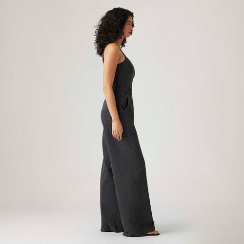 Macacão Jeans Levi's® Bustier Jumpsuit Preto