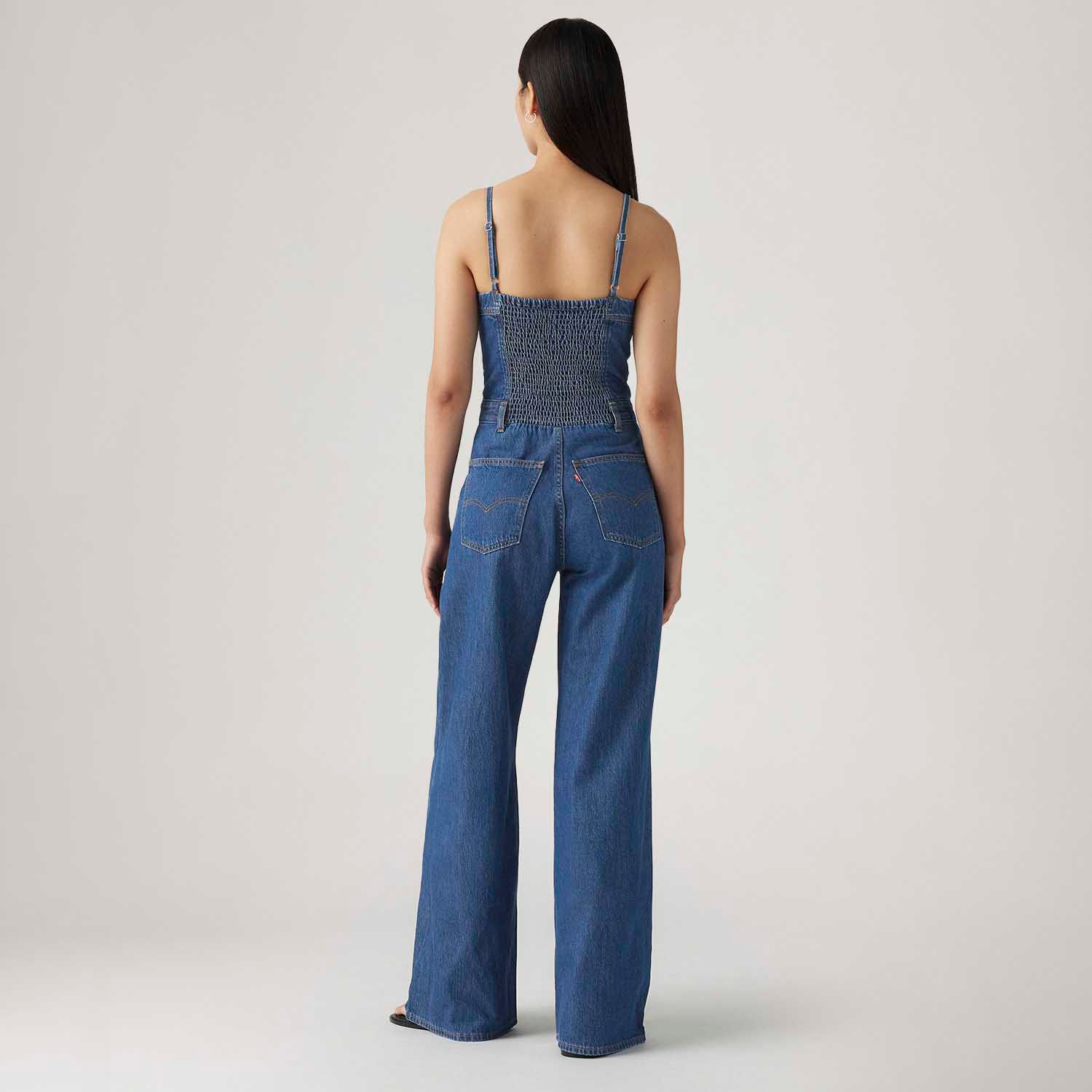 Macacão Jeans Levi's® Bustier Jumpsuit Lavagem Escura - Levi's® Brasil