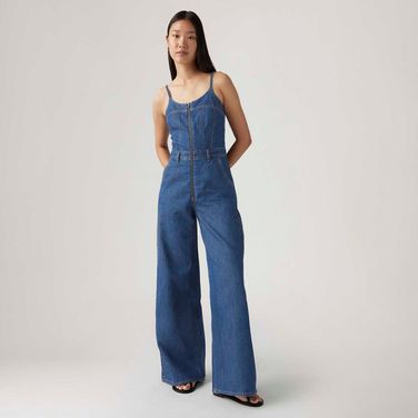 Macacão Jeans Levi's® Bustier Jumpsuit Lavagem Escura