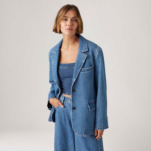 Blazer Jeans Levi's® Stella Relaxed Lavagem Média