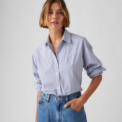 Camisa Levi's® Herline Novelty Azul Manga Longa