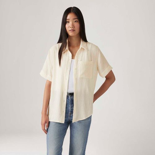 Camisa Levi's® Darlene Bege Manga Curta
