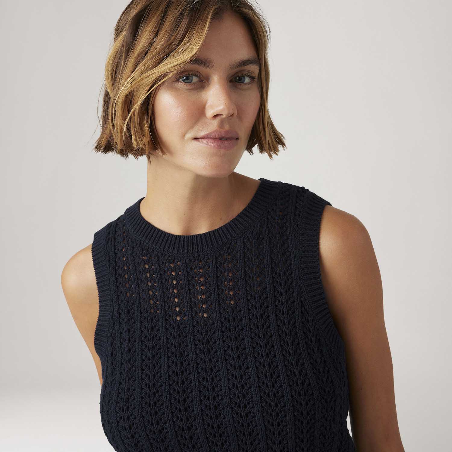 Regata Levi's® Sunrise Crochet Tank Preto Regata - Levi's® Brasil