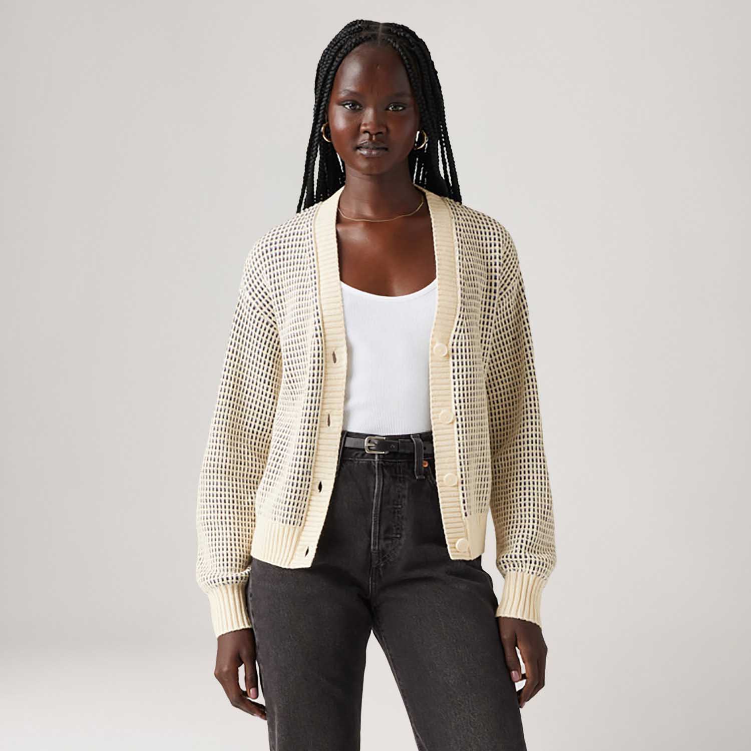 Cardigã Levi's® Snowflack Manga Longa - Levi's® Brasil