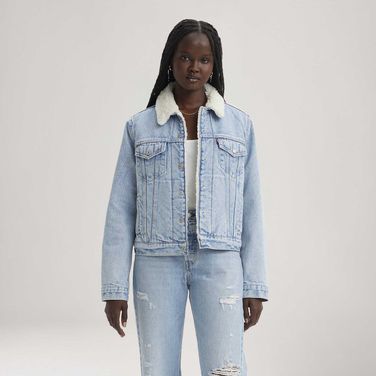 Jaqueta Levi's® Trucker Sherpa Original Lavagem Média