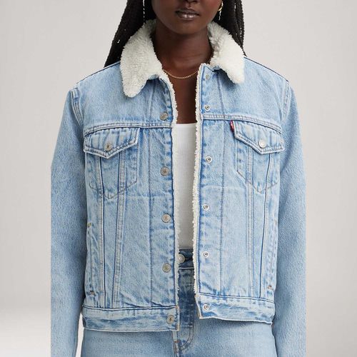 Jaqueta Levi's® Trucker Sherpa Original Lavagem Média