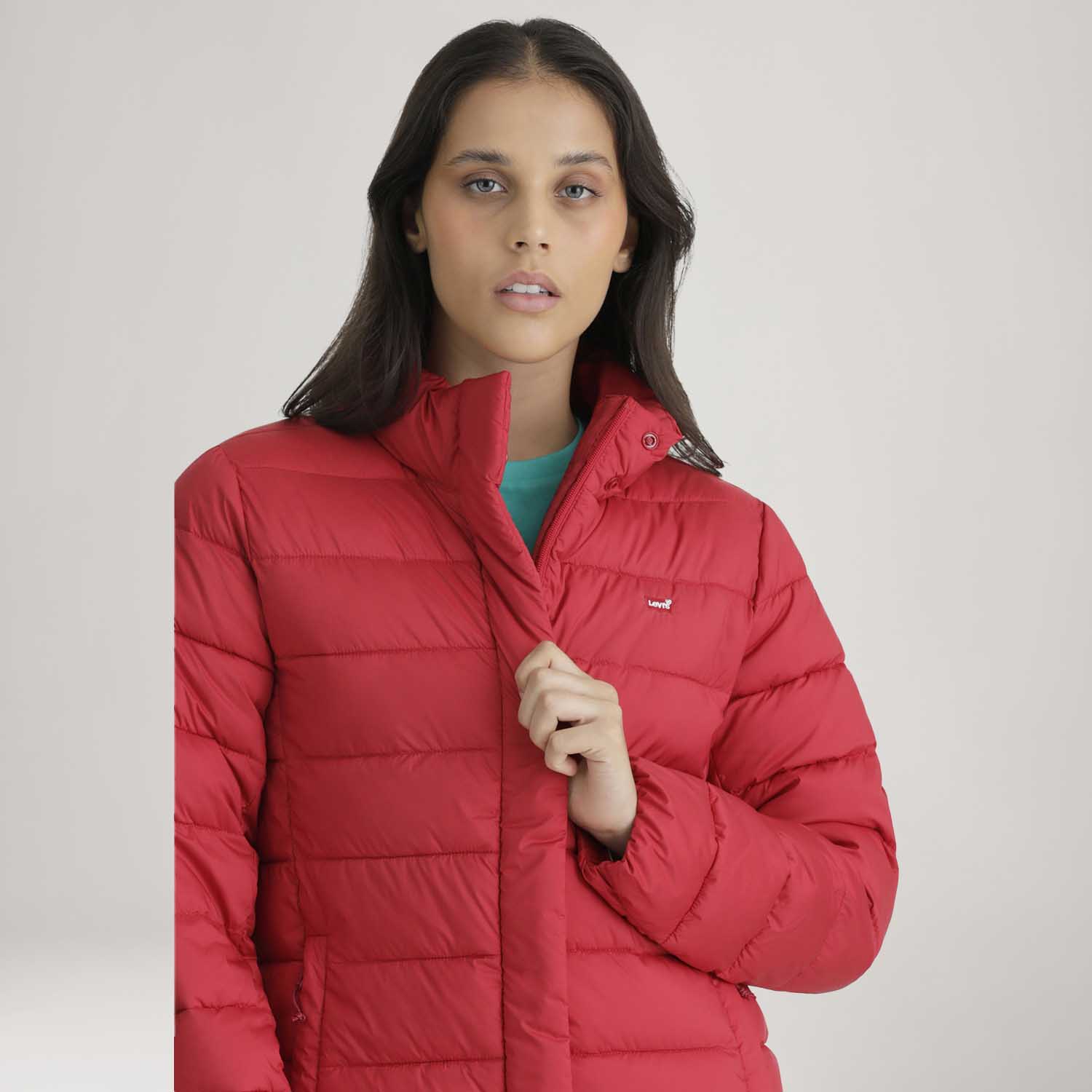 Jaqueta Puffer Levi's® Packable Quilted Vermelha - Levi's® Brasil