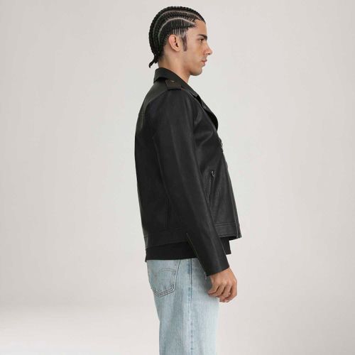 Jaqueta de Couro Sintético Levi's® Asym Motorcycle Preta